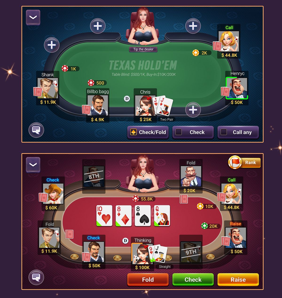 Caesars Slots آن لائن کیسینو میں اصل گیمز